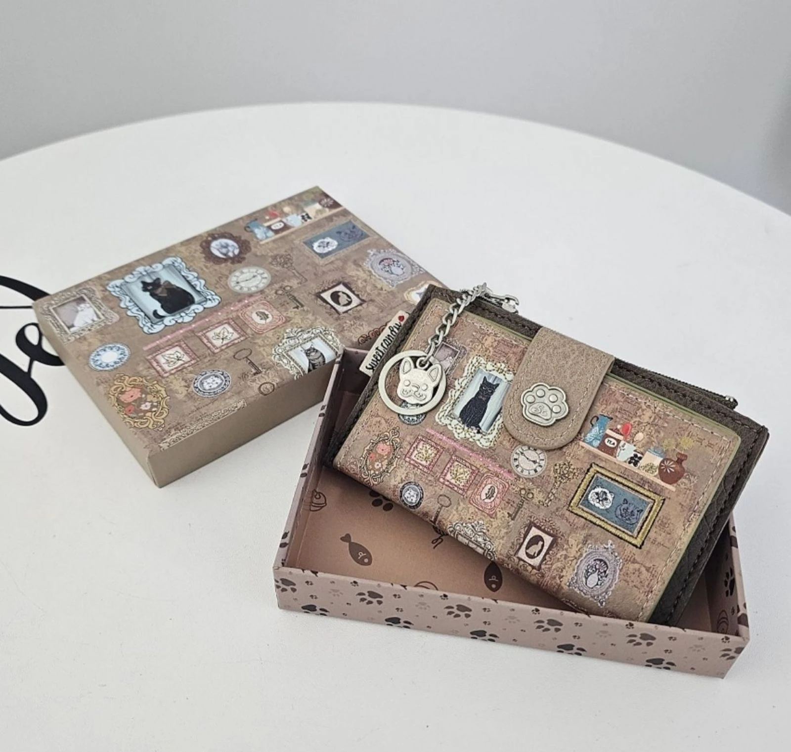 Monedero Sweet Candy Gatos marrón 🤎 – photo 2